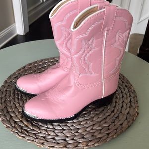 Girls Pink Cowboy Boots